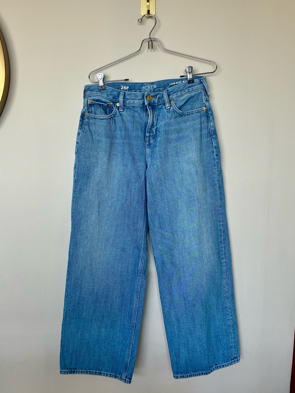 J. Crew Low Rise Wide Leg Jeans (Petite)